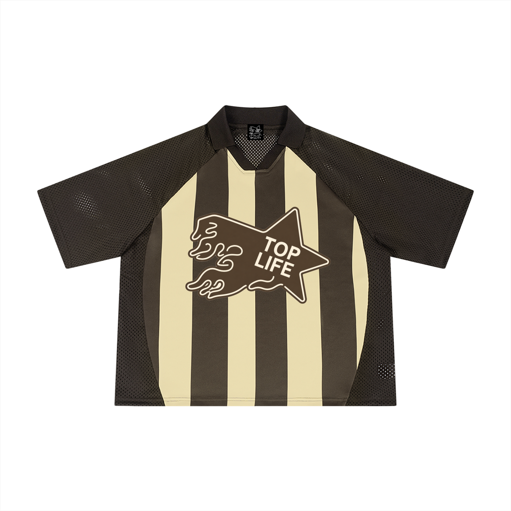 TopLife Pitchside Striped Mesh Jersey