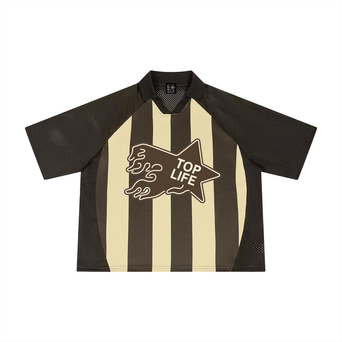 TopLife Pitchside Striped Mesh Jersey