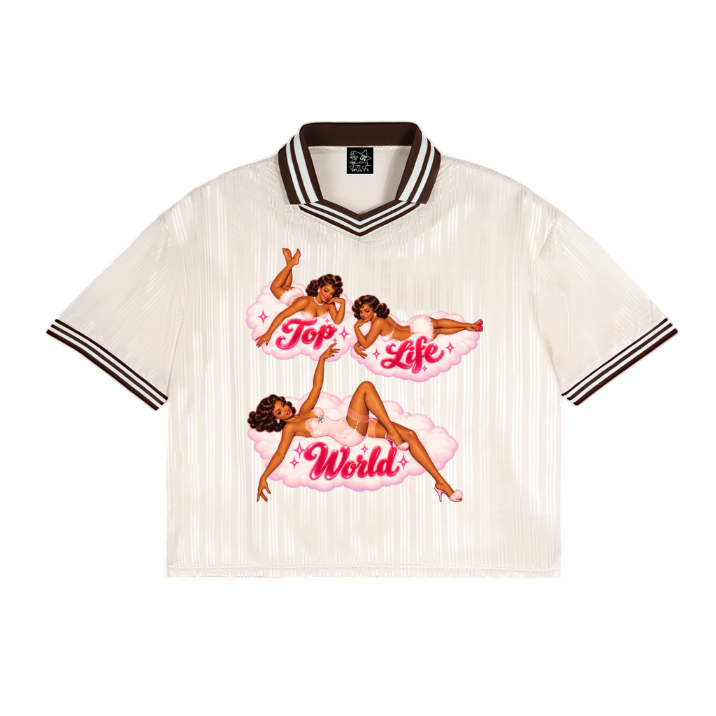 TopLife Black Queen Love Polo Tee
