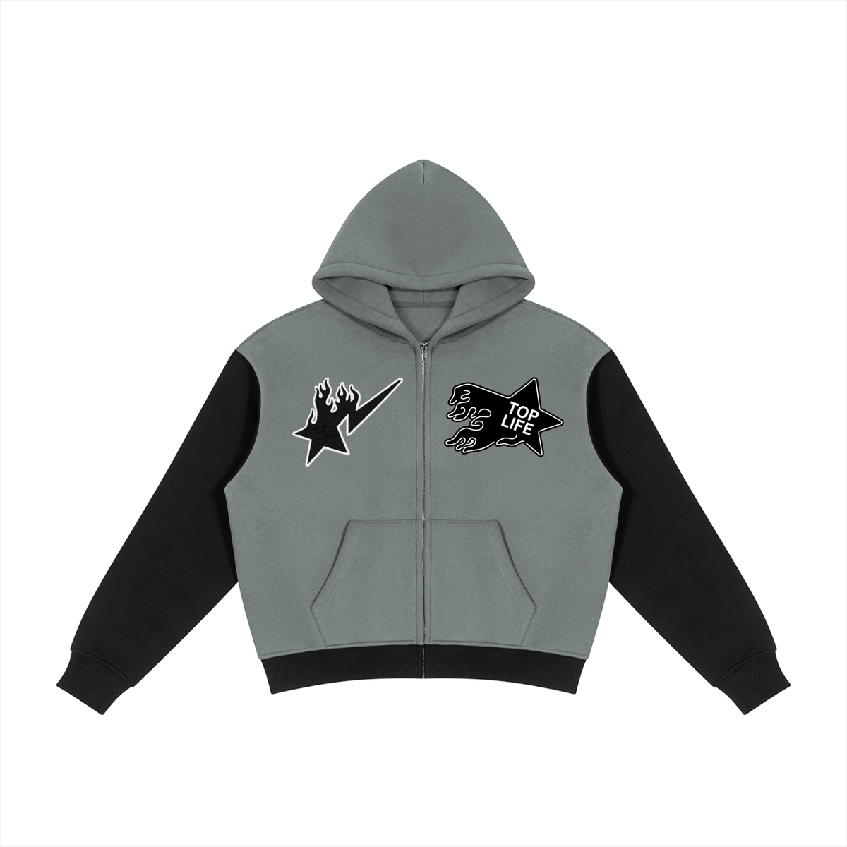 TopLife Split Decision Zip Hoodie