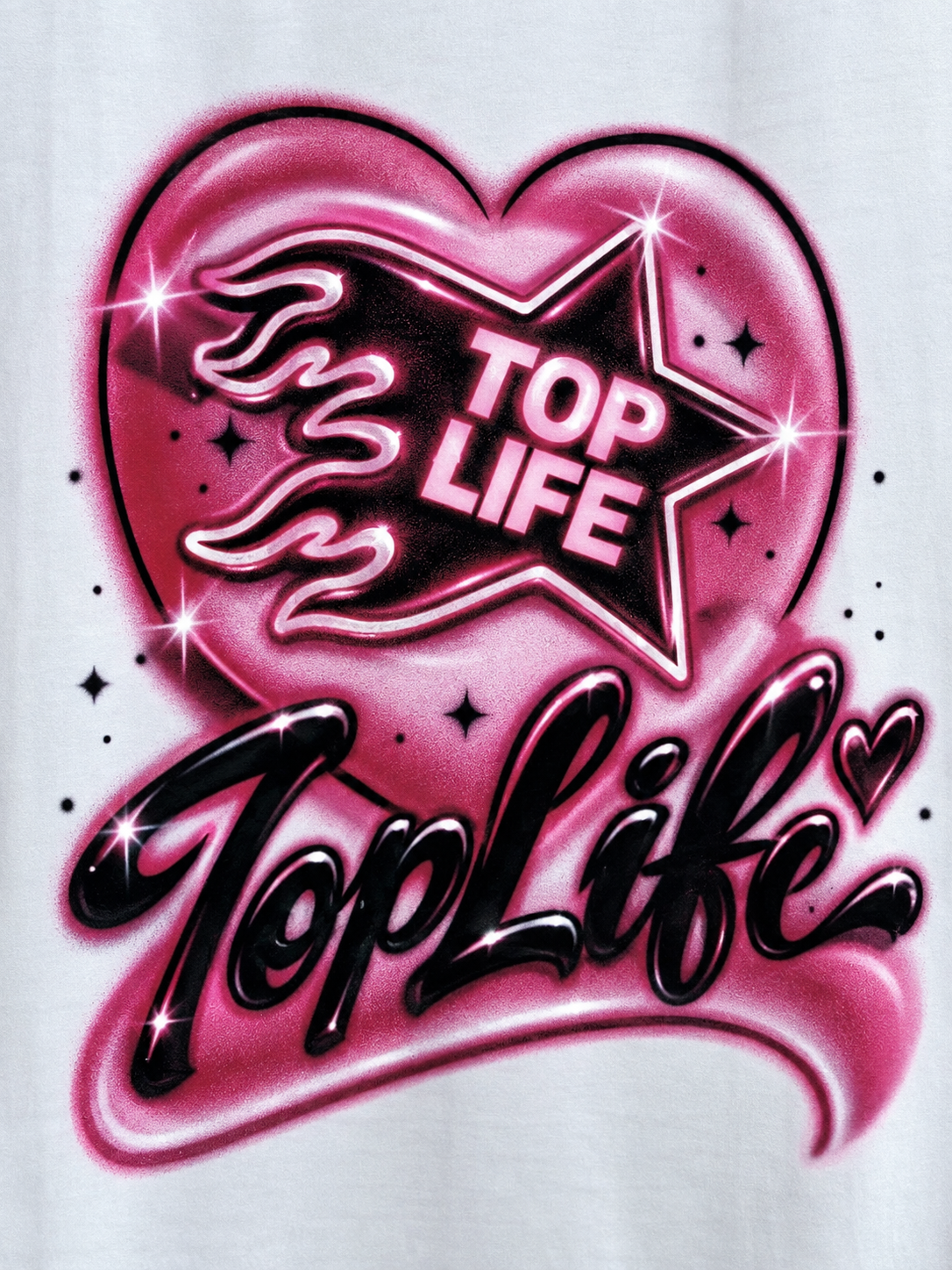 TopLife Airbrush Heart Hoodie
