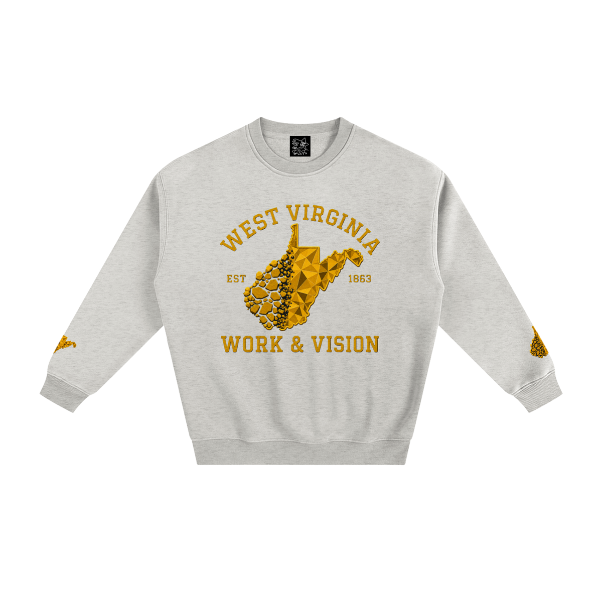 TopLife Gold Coal to Diamond Fleeced Sweatshirt