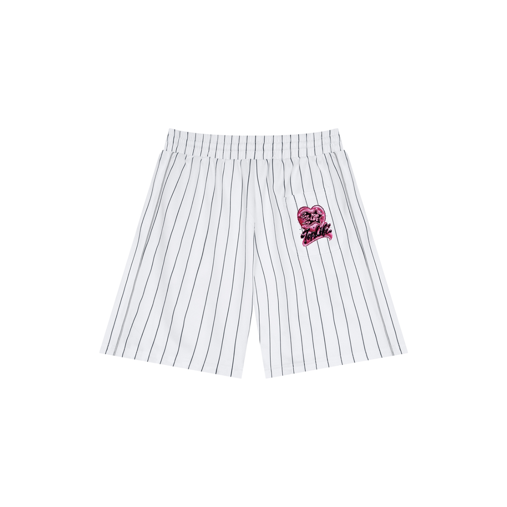 TopLife Love Varsity Stripe Shorts