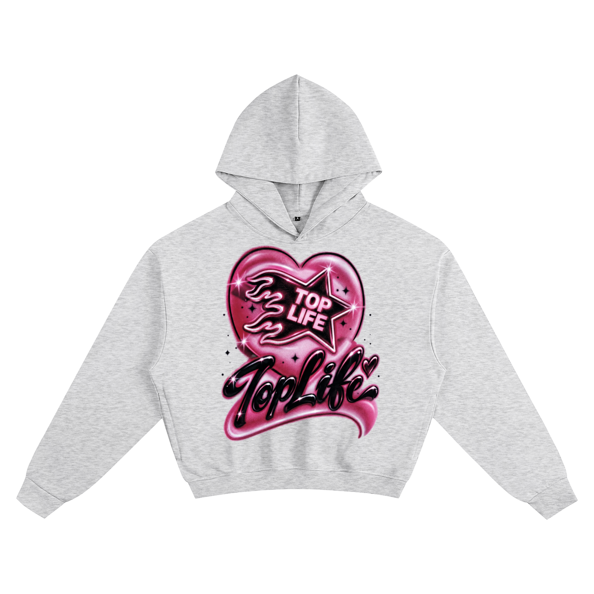 TopLife Airbrush Heart Hoodie