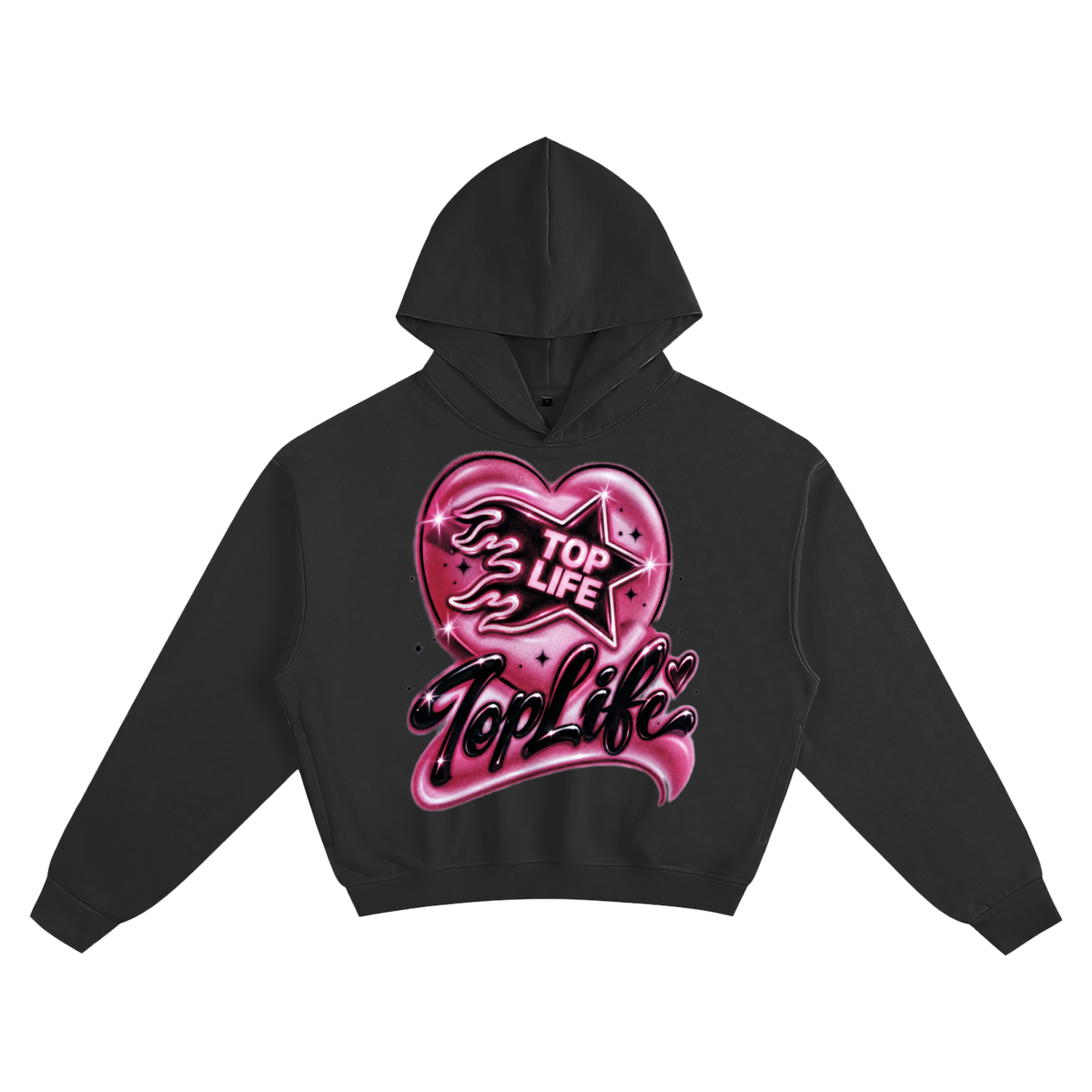 TopLife Airbrush Heart Hoodie