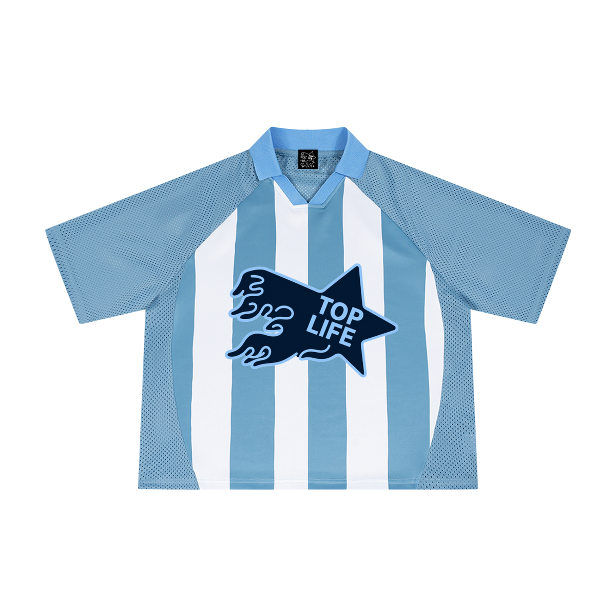 TopLife Pitchside Striped Mesh Jersey