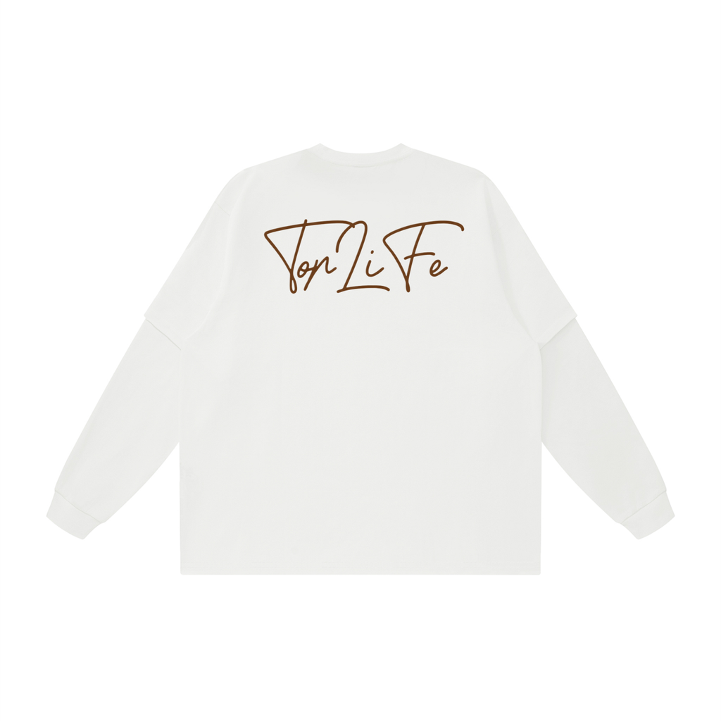 TopLife Cream Jesus Piece Sweater