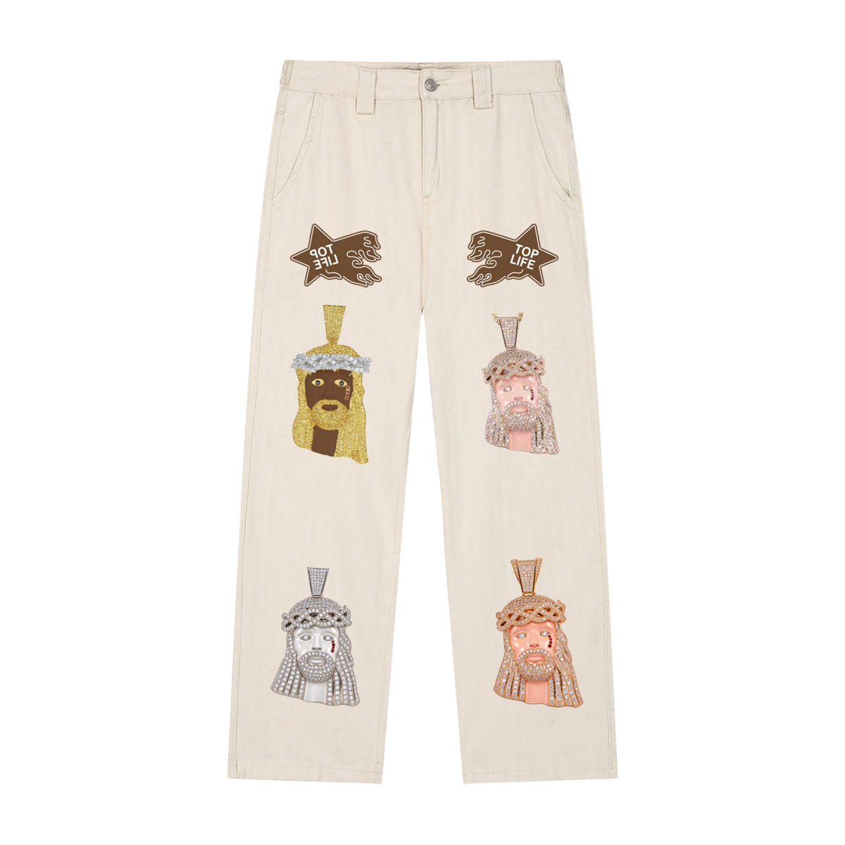 TopLife Jesus Piece Jeans