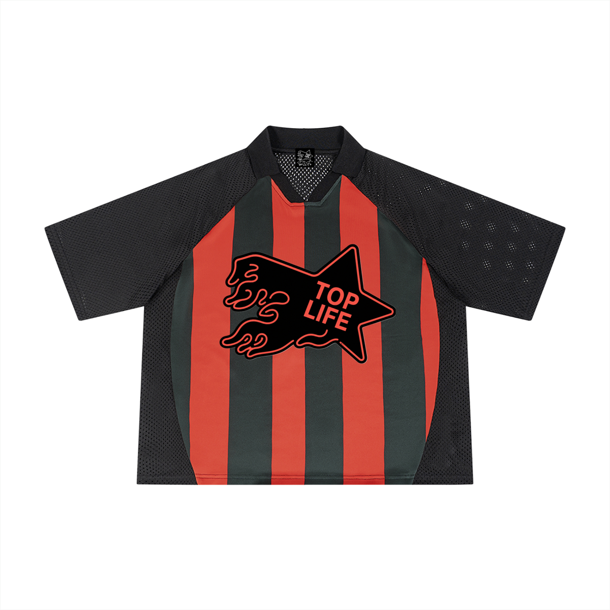 TopLife Pitchside Striped Mesh Jersey