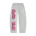 TopLife Pink Bling Unisex Barrel Leg Sweatpants