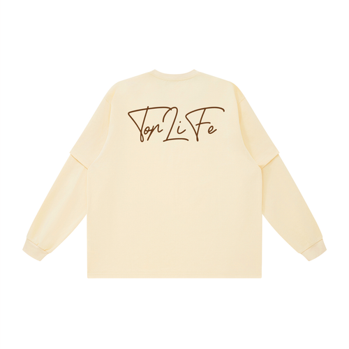 TopLife Cream Jesus Piece Sweater