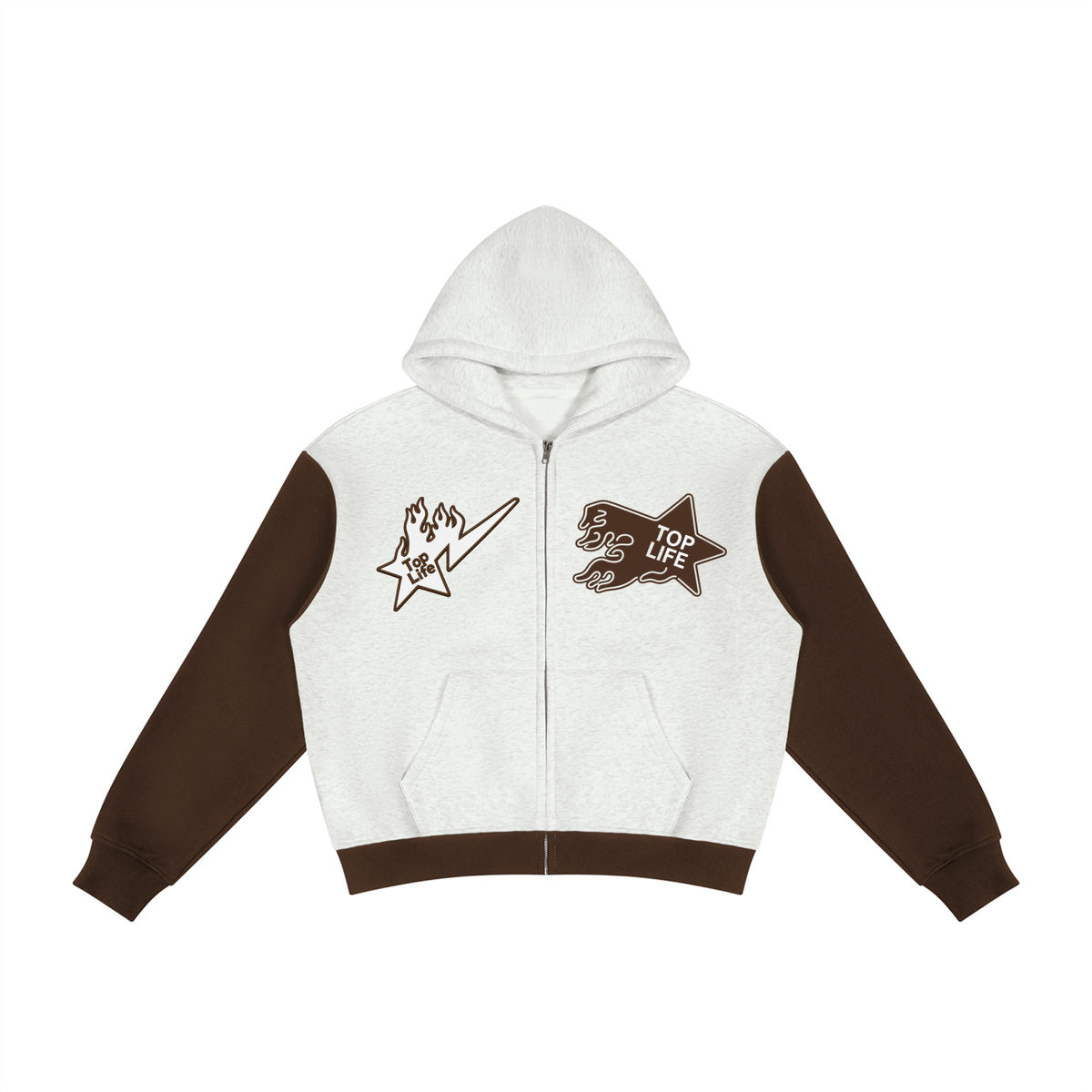 TopLife Split Decision Zip Hoodie