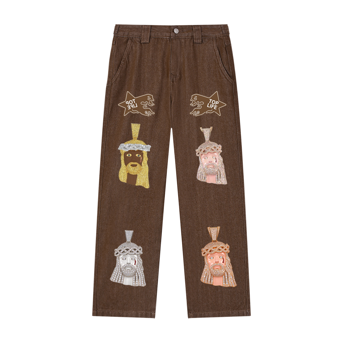 TopLife Jesus Piece Jeans