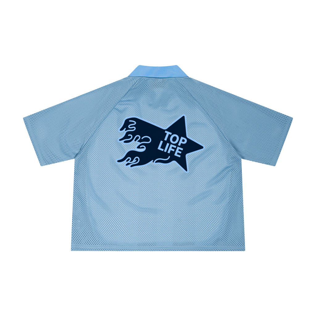 TopLife Pitchside Striped Mesh Jersey