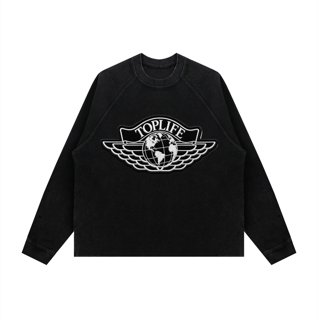 TopLife World Wings Crewneck