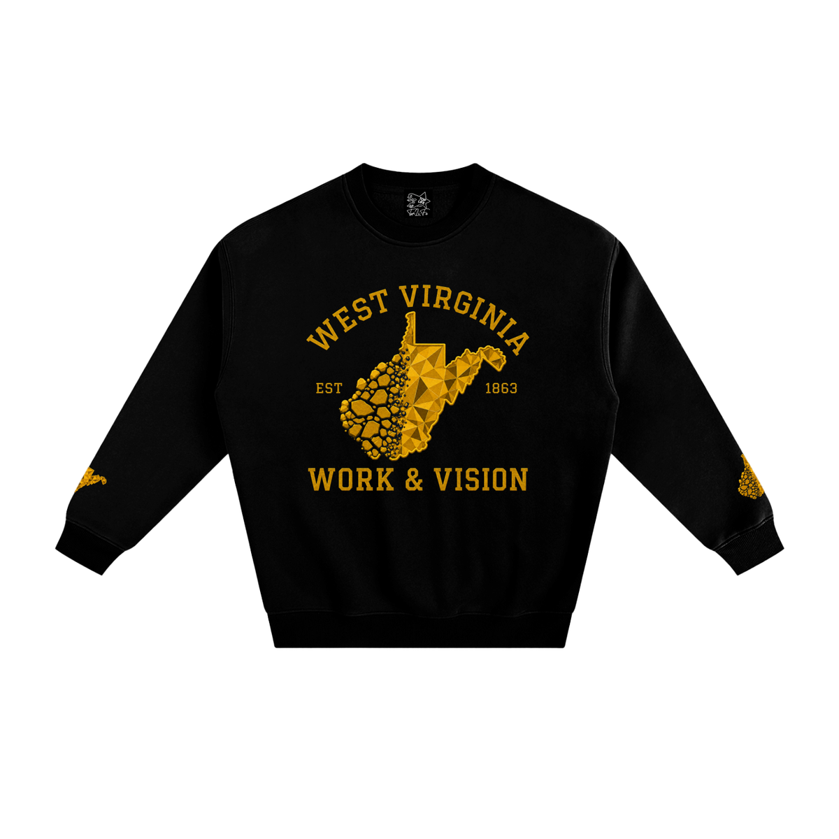 TopLife Gold Coal to Diamond Fleeced Sweatshirt