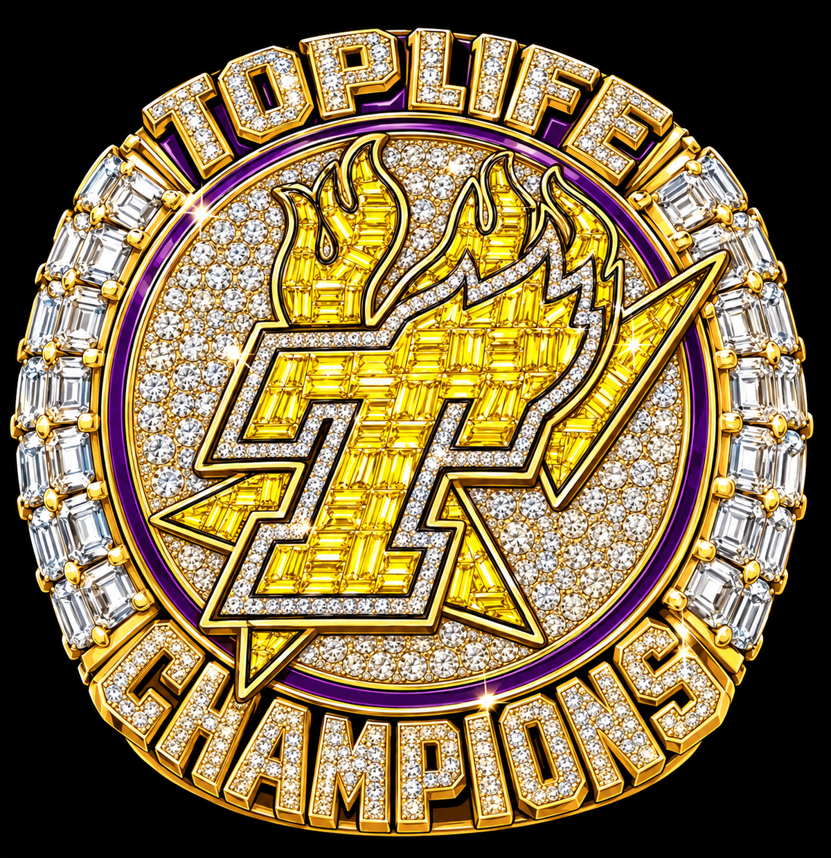 TopLife Championship Ring Snow-Washed Hoodie
