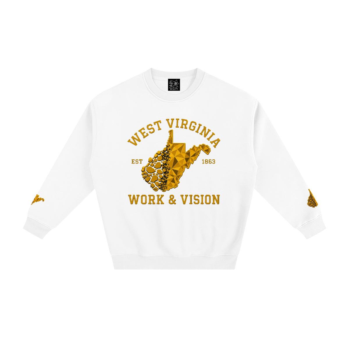TopLife Gold Coal to Diamond Fleeced Sweatshirt
