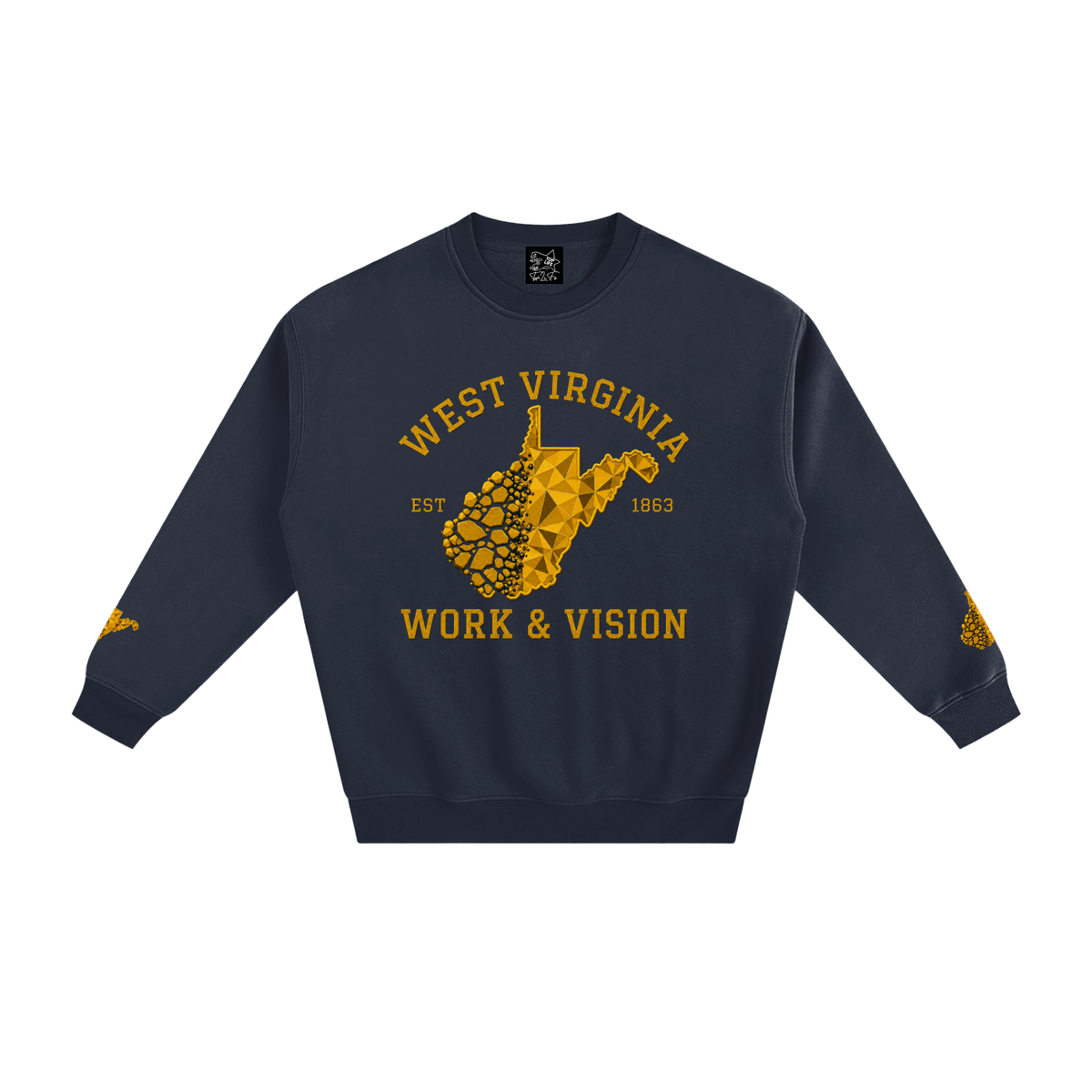 TopLife Gold Coal to Diamond Fleeced Sweatshirt